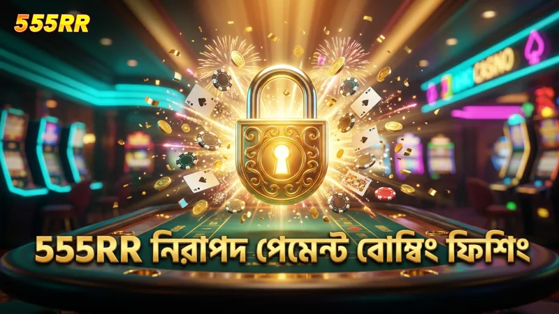 বোম্বিং ফিশিংয়ে 555RR প্ল্যাটফর্মের নিরাপদ পেমেন্ট ও ব্যালেন্স ট্র্যাকিং।