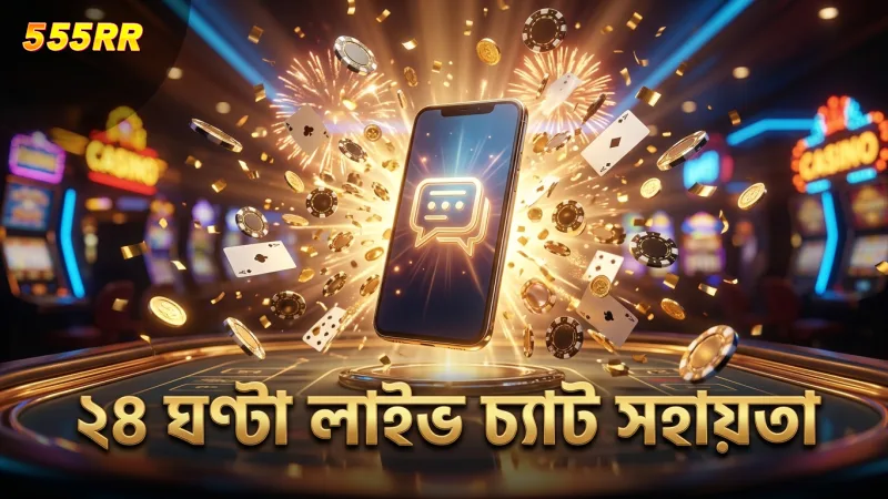 ২৪ ঘণ্টা লাইভ চ্যাটে দ্রুত ও নির্ভরযোগ্য সমাধান পাওয়া যায়