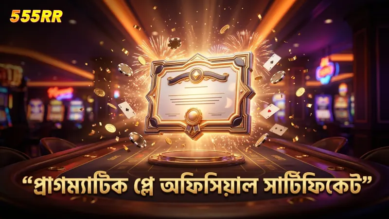 প্রাগম্যাটিক প্লের অফিসিয়াল সার্টিফিকেট গেমের বিশ্বাসযোগ্যতা বাড়ায়